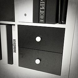 部屋全体/収納/白黒/モノトーン/IKEAのインテリア実例 - 2013-12-20 21:53:48