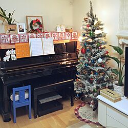 リビング/ピアノ/クリスマスツリー180cm/ニトリのインテリア実例 - 2016-11-03 18:02:45
