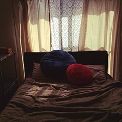 ベッド周り/クッション/フリークロス/寝室のインテリア実例 - 2014-10-11 13:34:42