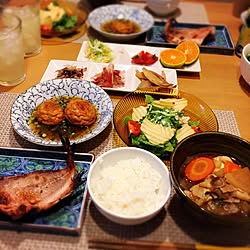 机/ナチュラルKitchen/毎度お馴染みの、我が家の夕食♡/天然ママ/ダイソー...などのインテリア実例 - 2015-10-12 21:41:59