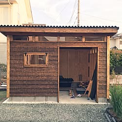 部屋全体/杉材/焼杉/2×4工法/DIY...などのインテリア実例 - 2016-05-19 18:19:34