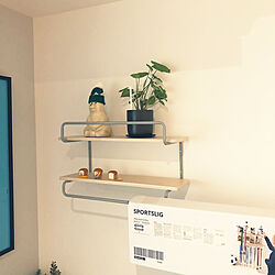 リメイク/IKEAの棚/テレビまわり/棚のインテリア実例 - 2022-01-05 12:22:47