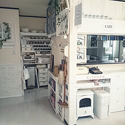 部屋全体/カフェに憧れて♡/狭小マイホーム/Kitchen counter/いいね&コメントありがとうございます♡...などのインテリア実例 - 2015-04-28 07:38:19