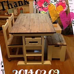 ペンキ塗り/オーダー品/お店/DIY/手作り...などのインテリア実例 - 2014-02-09 22:05:50