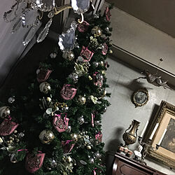 クリスマスツリー/シャンデリア/アンティーク/リビングのインテリア実例 - 2018-01-08 11:54:20