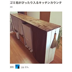 キッチン/セリア/ゴミ箱/カラーボックスリメイク/キッチンカウンターDIY...などのインテリア実例 - 2017-05-21 14:54:56