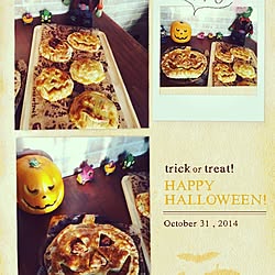 キッチン/ハッピーハロウィン♪/お菓子作り/パンプキンパイを作ったよのインテリア実例 - 2016-10-30 00:48:31