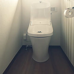 バス/トイレ/隠してます/ステッカーはミンネ/トイレ壁紙/アクセントクロス...などのインテリア実例 - 2019-02-17 10:28:56