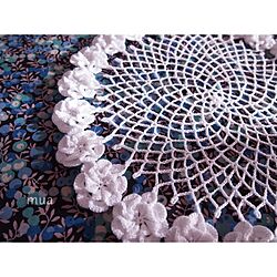 リビング/crochet/handmade/雑貨/doily...などのインテリア実例 - 2013-04-08 07:11:36