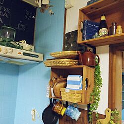 キッチン/雑貨/DIY/カフェ風/手作り...などのインテリア実例 - 2015-07-03 21:56:23