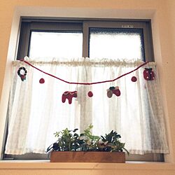クリスマスガーランド/デコ窓/北欧のインテリア実例 - 2016-12-11 15:58:12