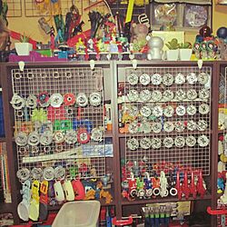 棚/新タグ/おもちゃ部屋。/コレクション/ダイソー　のインテリア実例 - 2016-05-30 21:52:13