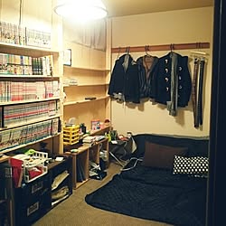 壁/天井/子供部屋/部屋を間仕切り/部屋を二つに分ける/男子部屋...などのインテリア実例 - 2016-01-10 18:23:58