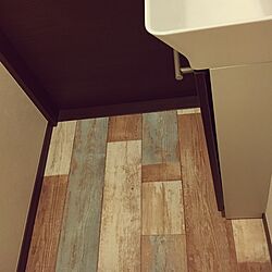 バス/トイレ/トイレの床のインテリア実例 - 2016-11-21 23:38:10