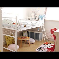 子供部屋/ロフトベッド/アンパンマン/ニトリ/カラボのインテリア実例 - 2016-04-09 20:54:35