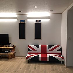 リビング/イギリス国旗のソファベットのインテリア実例 - 2016-05-04 09:20:45
