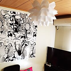 壁/天井/IKEA/北欧/照明/観葉植物...などのインテリア実例 - 2016-02-07 09:09:51