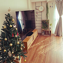 ベルメゾン/クリスマスツリー120cm/無印良品/DIY/リビングのインテリア実例 - 2021-12-03 12:24:28