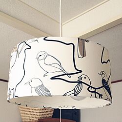 壁/天井/鳥さん/IKEA/照明リメイク/照明...などのインテリア実例 - 2016-01-22 15:16:19