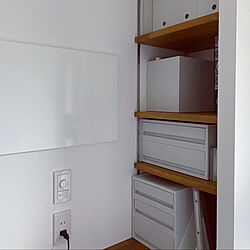 家事室/ホワイトインテリア/IKEA/造作棚/R +HOUSE...などのインテリア実例 - 2022-03-31 16:21:25