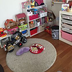 IKEA/ニトリ/かご収納/おもちゃ収納/100均...などのインテリア実例 - 2017-02-07 08:37:02
