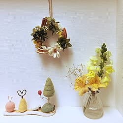 玄関/入り口/庭の花達♡/アロマワックスバー/羊毛フェルト雑貨/ニッチディスプレイのインテリア実例 - 2017-01-26 11:00:02