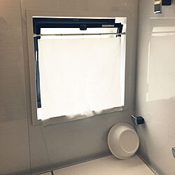 バス/トイレ/100均/お風呂場の窓/目隠しカーテンのインテリア実例 - 2018-02-21 11:03:21
