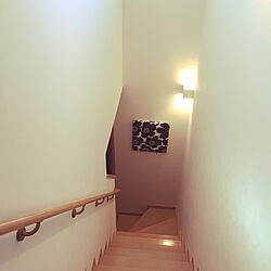 壁/天井/marimekko/ファブリックパネル/UNIKKO/階段...などのインテリア実例 - 2014-12-05 13:37:33