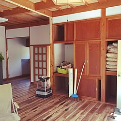 部屋全体/セルフペイント/フレンチブルドッグ/田舎暮らし/フローリングにした和室...などのインテリア実例 - 2016-11-22 21:20:50