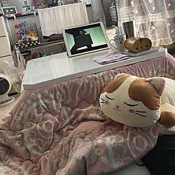 部屋全体/のんびりまったり♪/一人暮らし/ニトリ/好きな物に囲まれて暮らしたい♡...などのインテリア実例 - 2018-10-21 13:43:47