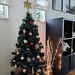 リビング/クリスマス/ファイバーツリー/クリスマスツリー/クリスマス準備♡...などのインテリア実例 - 2023-11-15 13:57:05