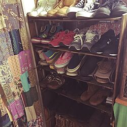 玄関/入り口/DIY/一人暮らし/靴収納のインテリア実例 - 2016-04-03 20:31:26