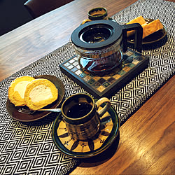 カップ＆ソーサー/コーヒー/鍋敷き/お茶セット/DIY...などのインテリア実例 - 2021-01-11 23:10:17