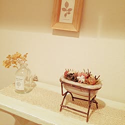 バス/トイレ/トイレは殺風景/作家さんの作品/雑貨/これから色々やる( ´•௰•`)のインテリア実例 - 2016-10-26 08:27:34