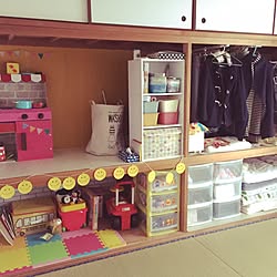 部屋全体/団地/押入れDIY/押入れ子供部屋/団地部...などのインテリア実例 - 2017-01-08 13:28:16