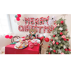 クリスマスパーティー/クリスマス/賃貸インテリア/H&M HOME/暮らしを楽しむ...などのインテリア実例 - 2022-12-28 01:06:05