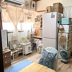 部屋全体/RCのお友達たちの作品/エアプランツ/淡色インテリア/おさぼり気味で失礼します(-｡-;...などのインテリア実例 - 2023-08-19 17:20:15