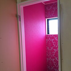 バス/トイレ/建築中/ピンクの壁のインテリア実例 - 2014-03-09 09:49:29