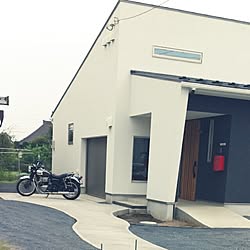 玄関/入り口/ガレージハウス/バイク好き/平屋のガレージハウス/バイクを楽しむ家...などのインテリア実例 - 2016-07-08 15:27:57