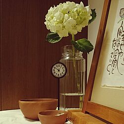 玄関/入り口/時計/TADAさんの作品/花のある暮らし/シンプルが好き...などのインテリア実例 - 2017-05-15 22:09:07