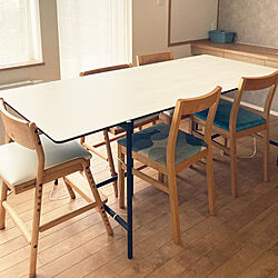 6人掛けのテーブル/白いダイニングテーブル/セラミックテーブル/ダイニングテーブル/机のインテリア実例 - 2021-06-20 23:56:19