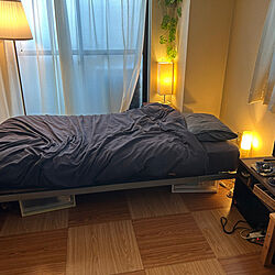 ベッド周り/IKEA/一人暮らし/無印良品/照明のインテリア実例 - 2024-03-12 20:13:47