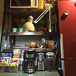 キッチン/DIY棚/IKEA/コーヒーグラインダー/コーヒーメーカー...などのインテリア実例 - 2014-03-27 19:12:11