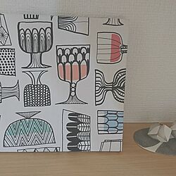 玄関/入り口/玄関/ファブリックパネル/ファブリックパネル手作り/marimekko...などのインテリア実例 - 2017-05-20 17:31:06