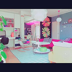 部屋全体/DIY/RoomClipPeople/インスタ→pop._.smile/カラフルインテリア...などのインテリア実例 - 2015-07-10 11:38:41