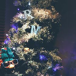 リビング/クリスマスツリー/アルファベットオブジェ/クリスマス/いつもいいね！ありがとうございます♪...などのインテリア実例 - 2016-11-14 18:55:57