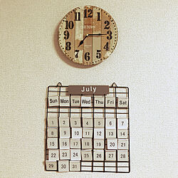 壁/天井/万年カレンダー/時計のインテリア実例 - 2018-07-22 19:14:10