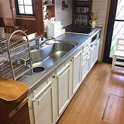 キッチン/キッチンDIY/吊り戸棚DIYのインテリア実例 - 2017-05-18 22:19:52