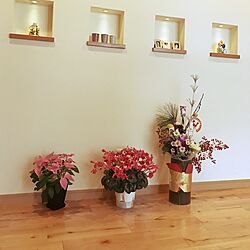 壁/天井/お正月のお花のインテリア実例 - 2017-01-02 16:43:49