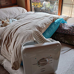 ベッド周り/寒さ対策/手作りクッションのインテリア実例 - 2023-01-12 10:48:28